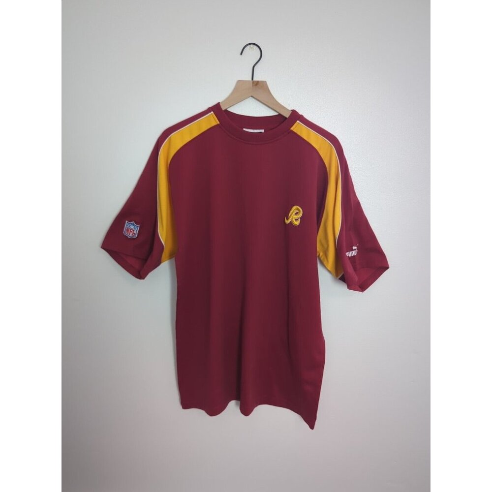 Washington Redskins Shirt Mens Large Puma Football Short Sleeve Tee TShirt NFL
